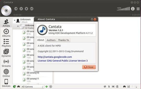 Como instalar o cliente MPD Cantata no Ubuntu e derivados