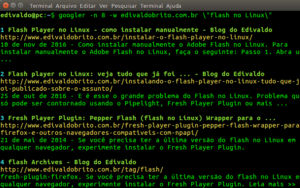 Fazendo pesquisas no Google via terminal com Googler