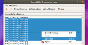 android file transfer on ubuntu