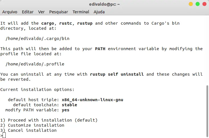 Como instalar a linguagem de programação Rust no Linux