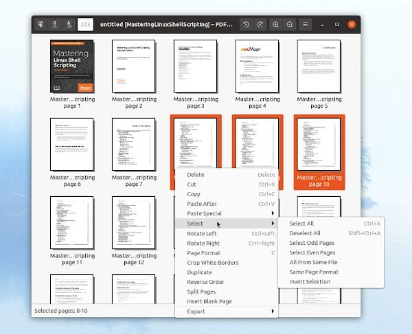 PDF Arranger 1.7.0 lançado com novos recursos e aprimoramentos