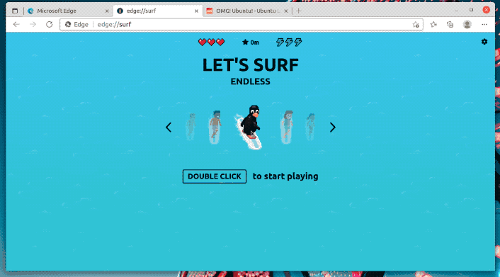 Novo Microsoft Edge tem jogo de surf escondido; veja como encontrar