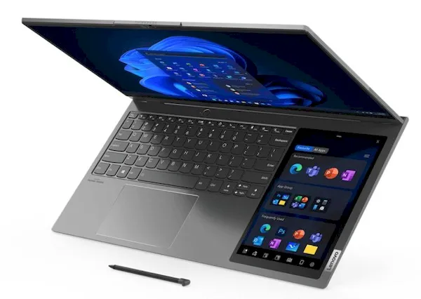 Lenovo ThinkBook Plus, um laptop com um tablet gráfico integrado