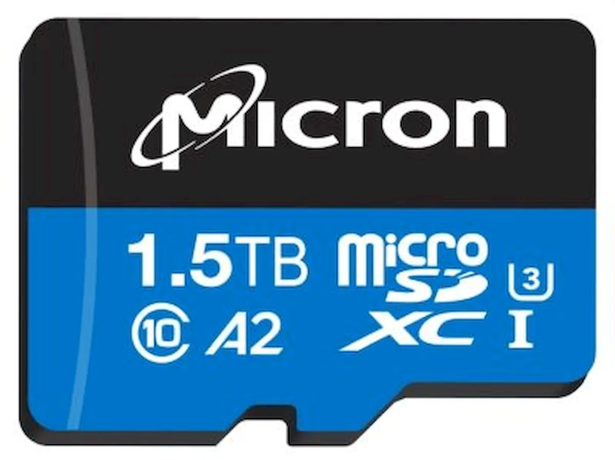 Micron lançou o primeiro cartão microSD de 1.5 TB