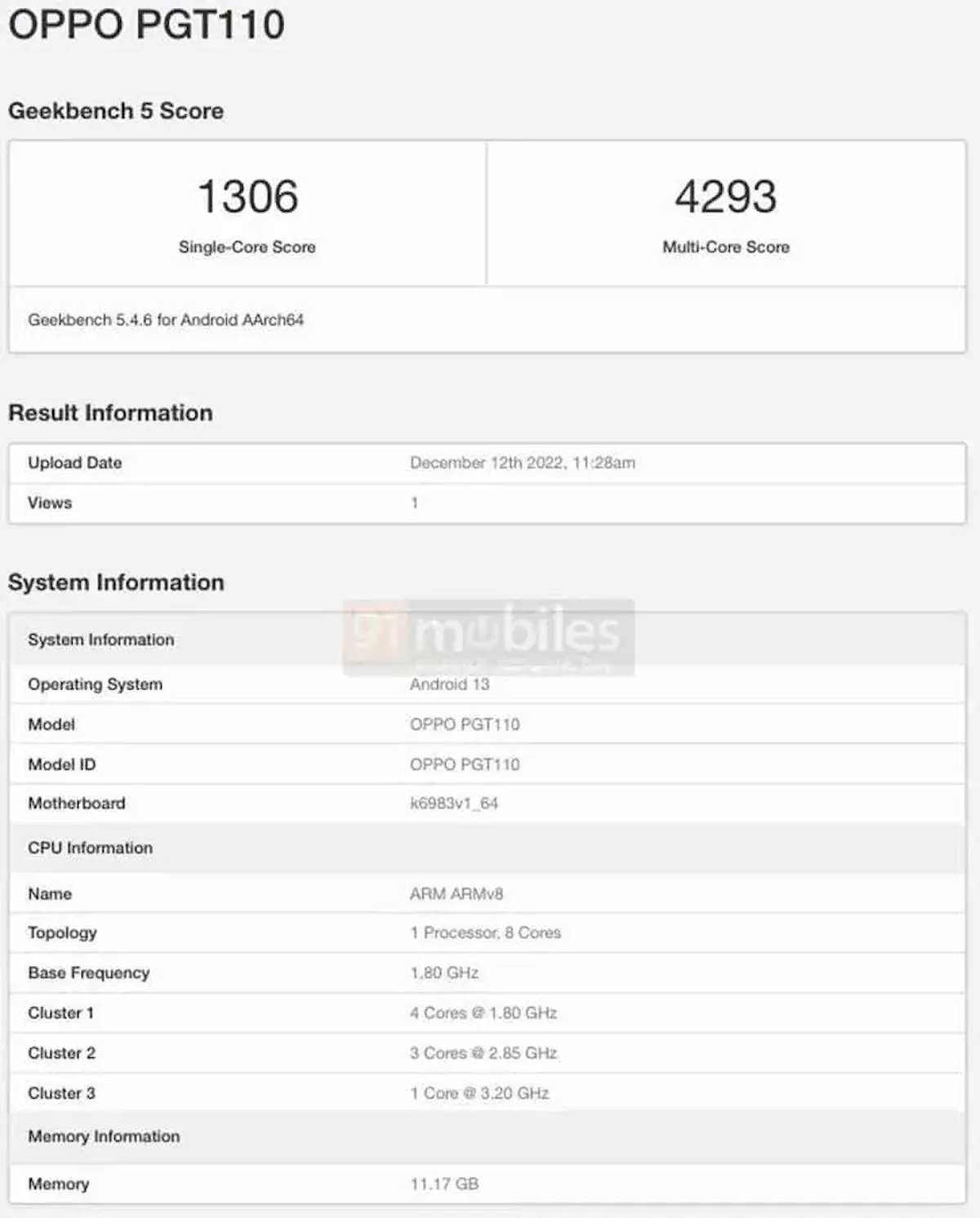 Oppo Find N2 Flip apareceu no Geekbench