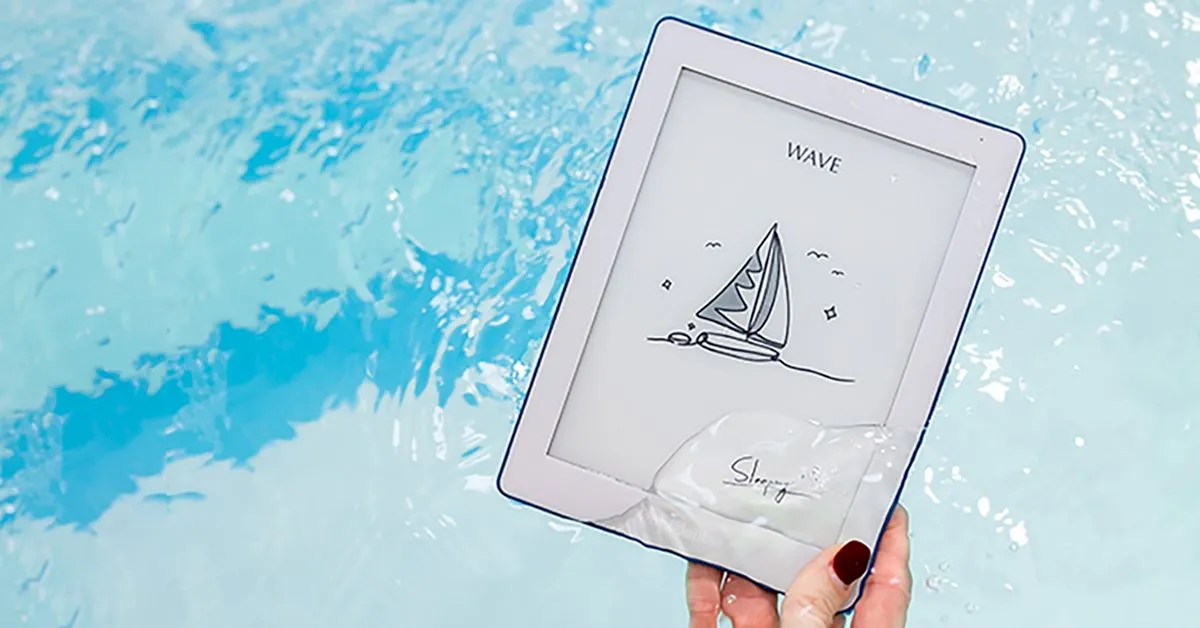 Wave, um eReader com tela E Ink colorida ou escala de cinza