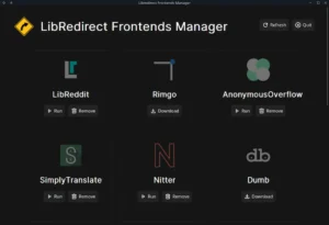 Como instalar o Frontends Manager no Linux via Flatpak