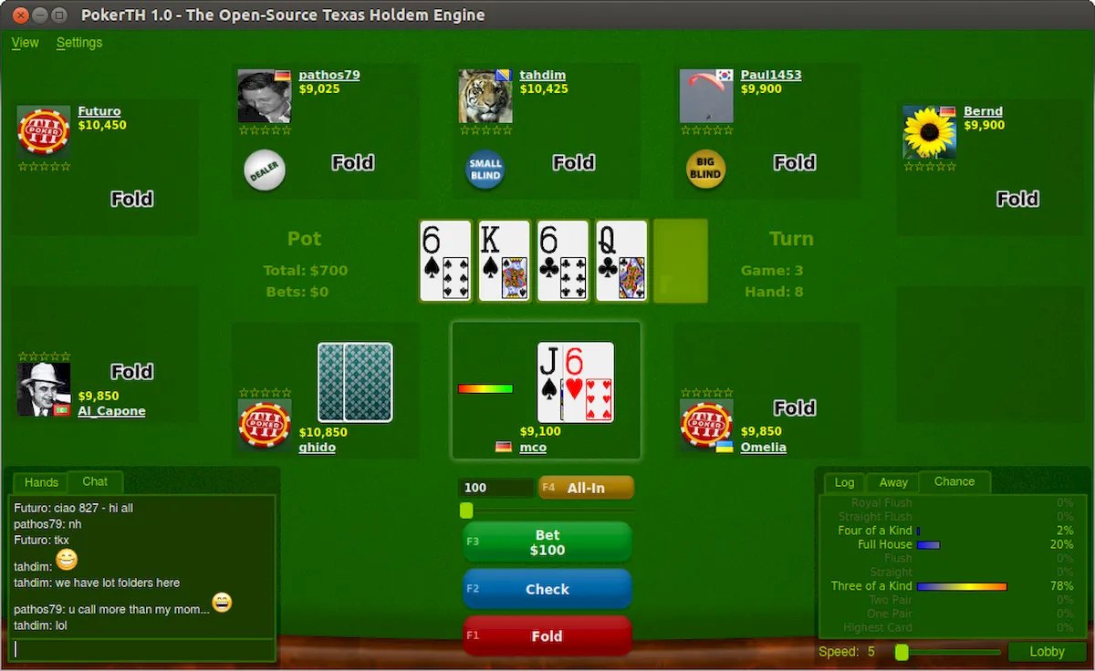 Como instalar o jogo PokerTH no Linux via Flatpak