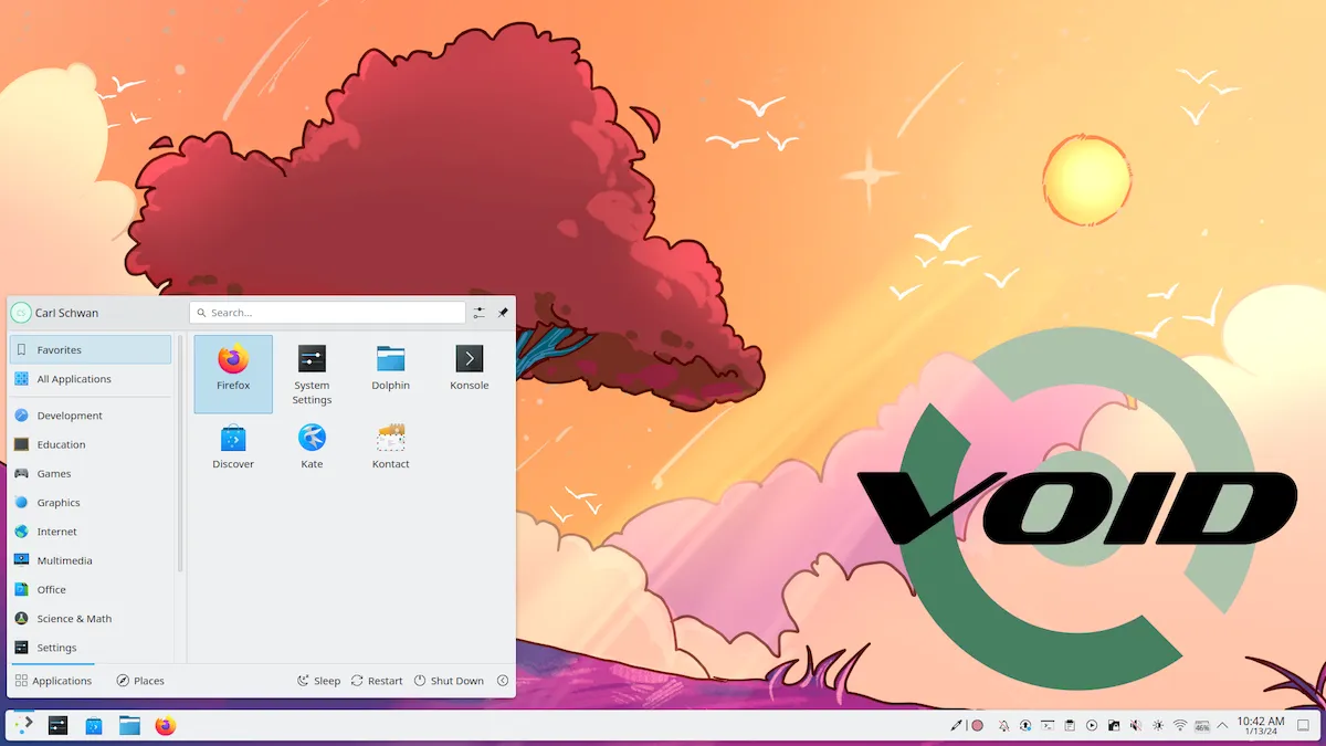 KDE Plasma 6 já chegou ao Void Linux