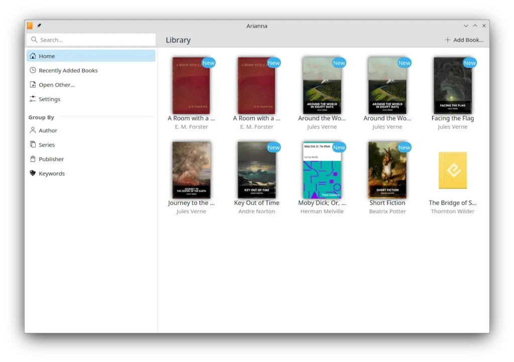 Como instalar o leitor de ebook Arianna no Linux via Flatpak