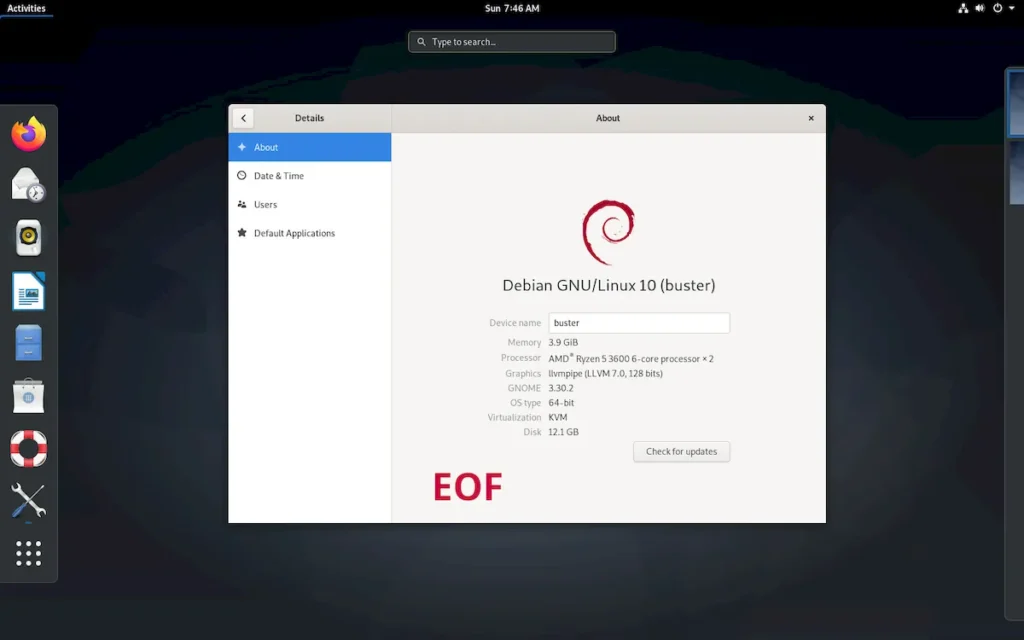 Debian 10 chegará ao fim em 30 de junho de 2024