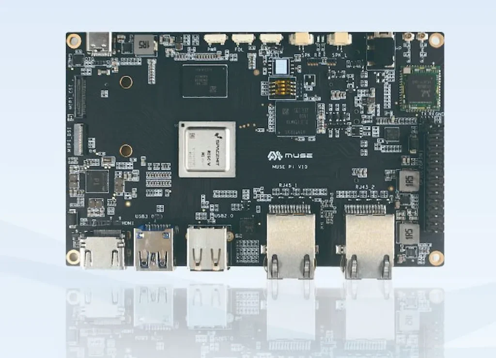 Muse Pi, um SBC com chip SpacemiT M1 RISC-V de 8 núcleos