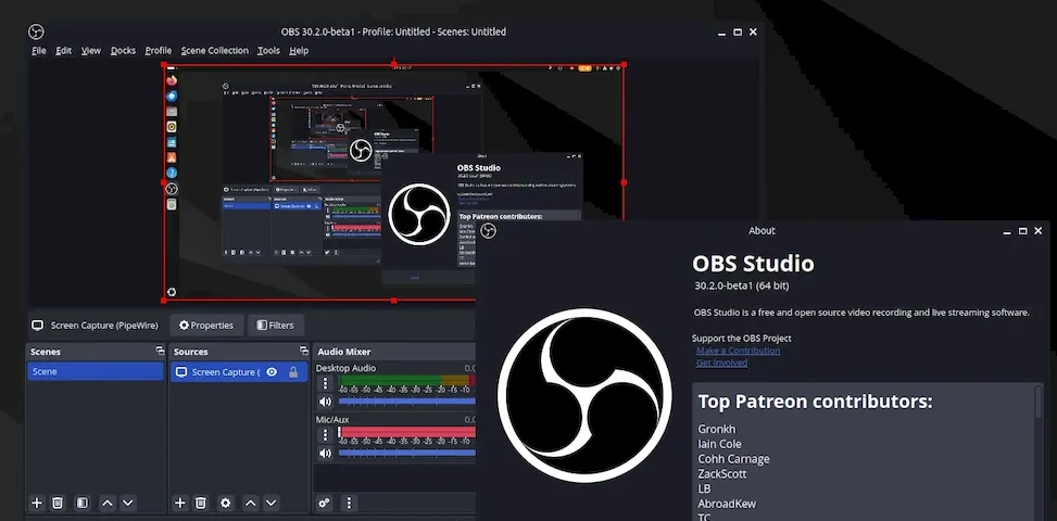 OBS Studio 30.2 beta 1 lançado com suporte a NVENC AV1, e mais