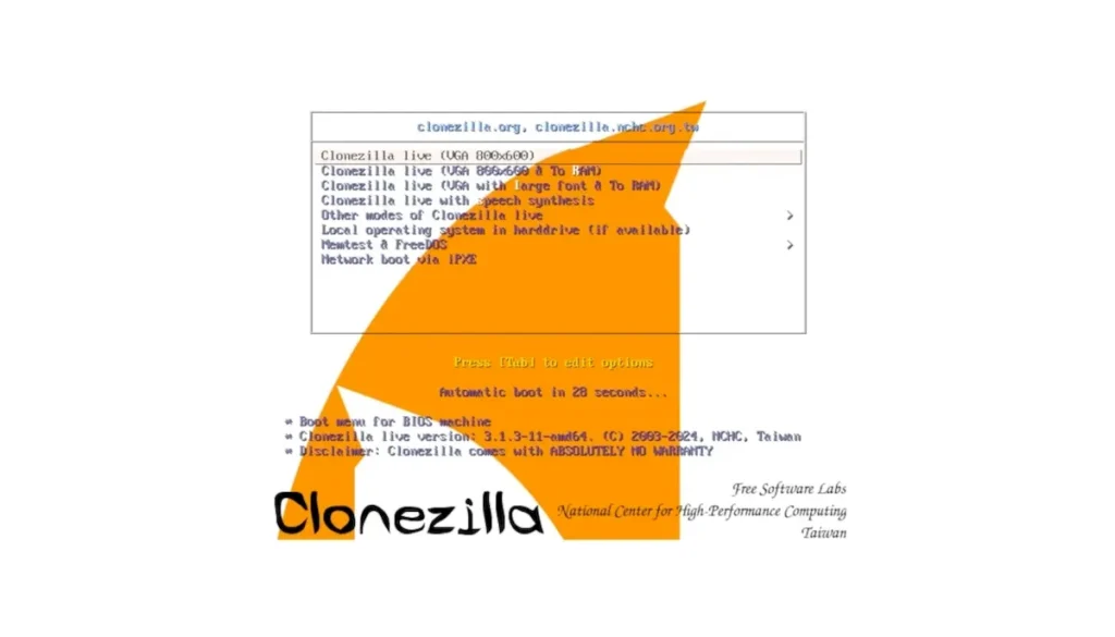 Clonezilla Live 3.1.3 lançado com o Kernel 6.9 e Partclone 0.3.31