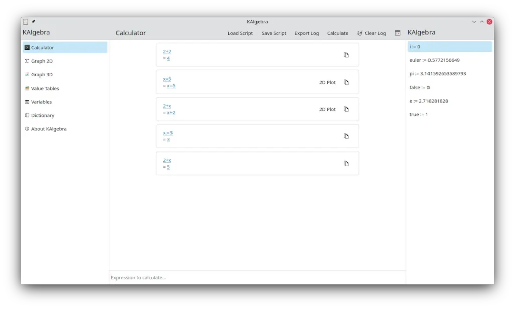 Como instalar a calculadora KAlgebra no Linux via Flatpak