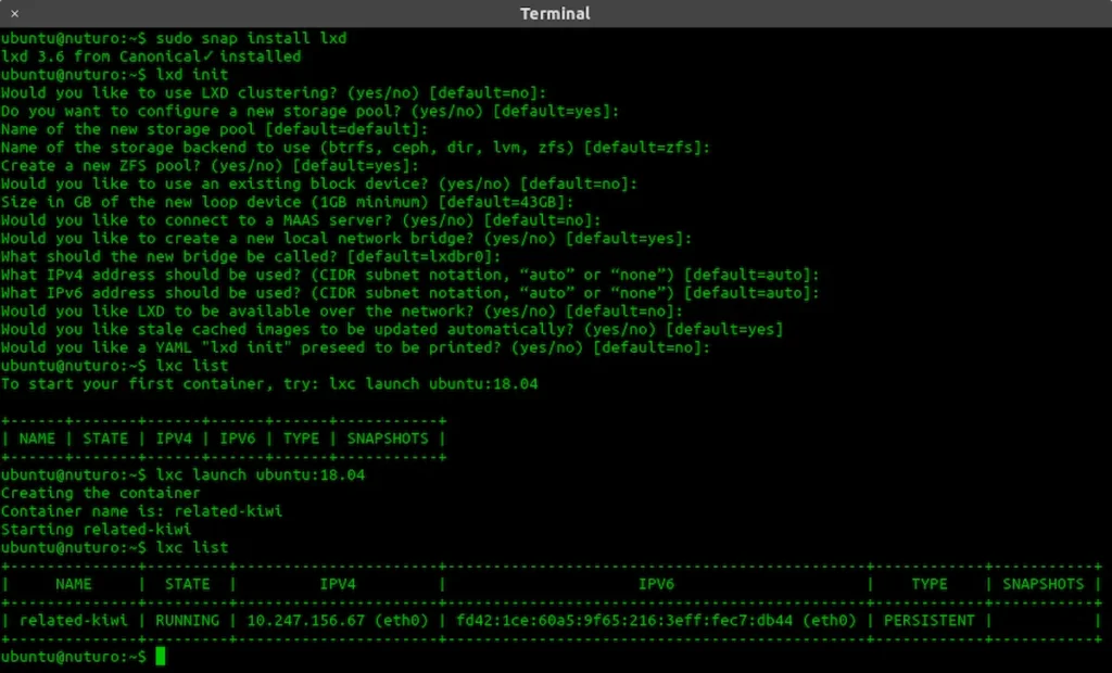 Como instalar o LXD no Linux via Snap