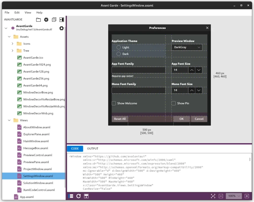 Como instalar o visualizador XAML Avant Garde no Linux via AppImage