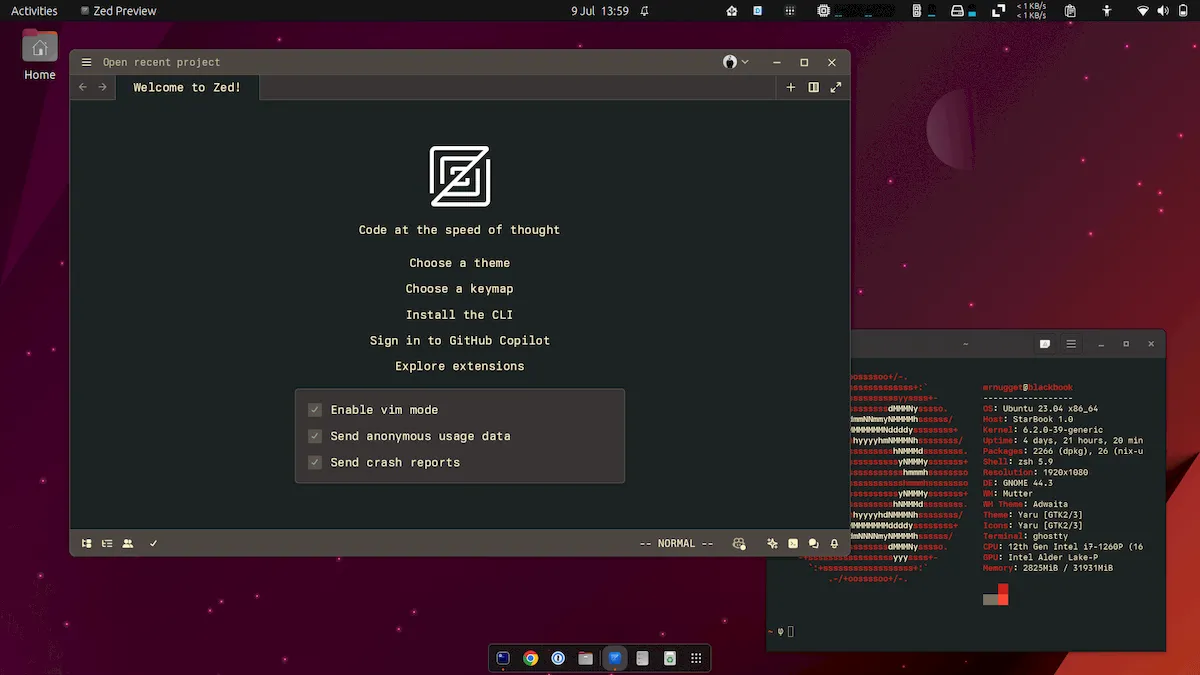 Editor Zed já está fornecendo versões nativas para Linux