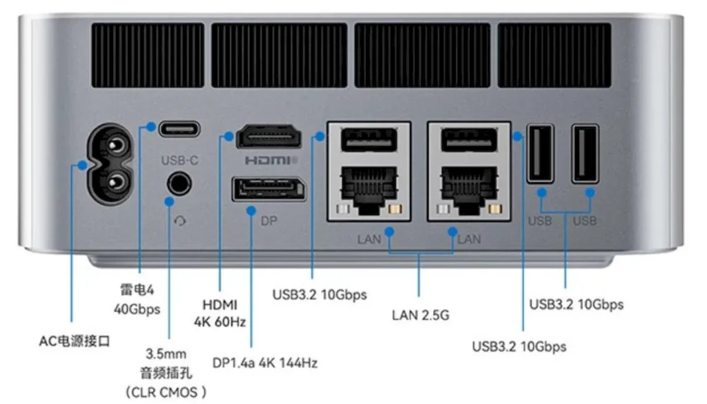 GTi14 Ultra, um mini PC Intel Meteor Lake com conector PCIe x8