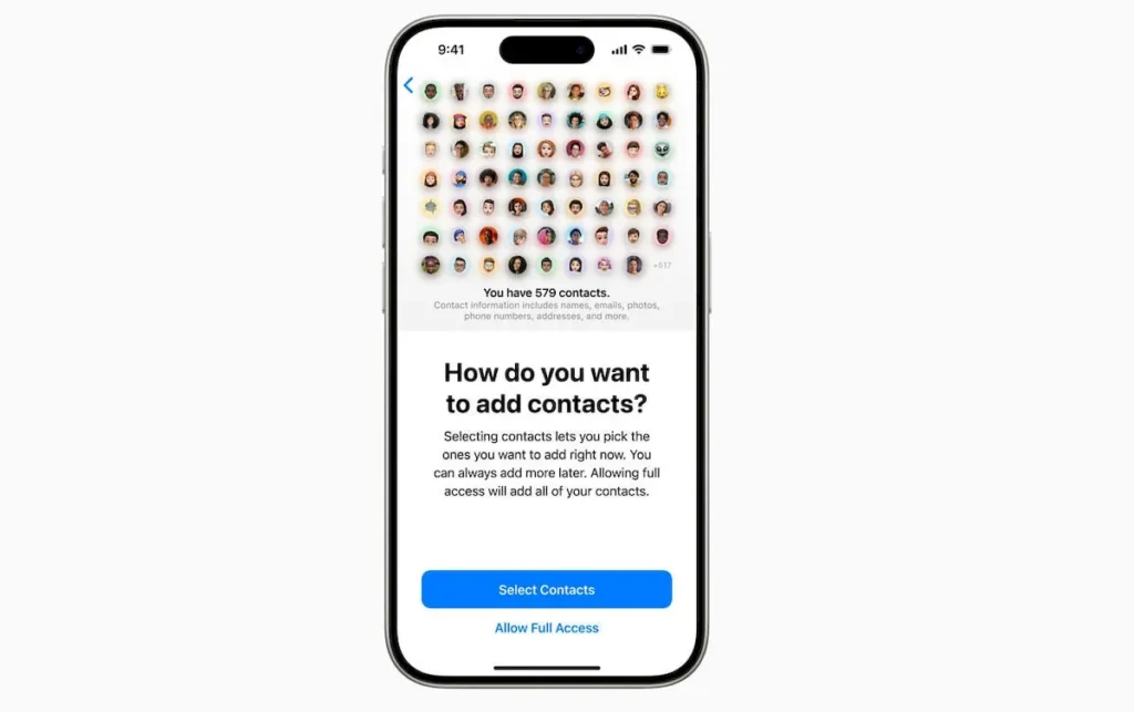 iOS 18 deixará o aplicativo Contatos mais seguro