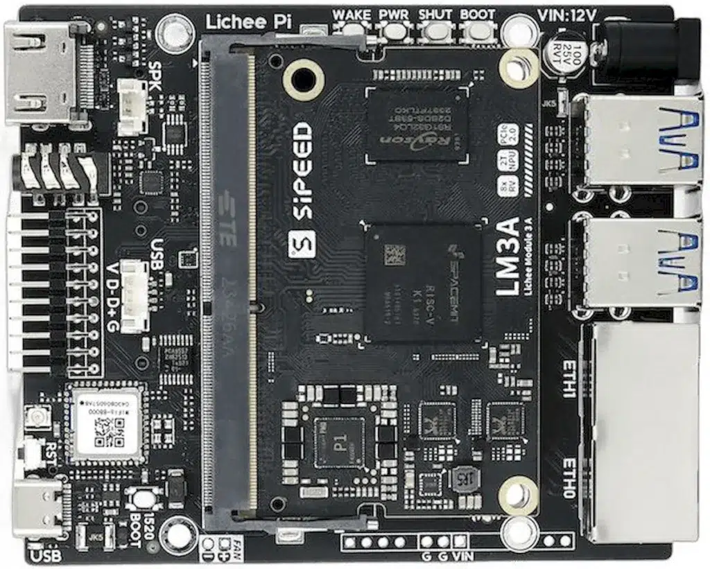 Lichee Pi 3A, uma placa de desenvolvimento RISC-V de baixo custo