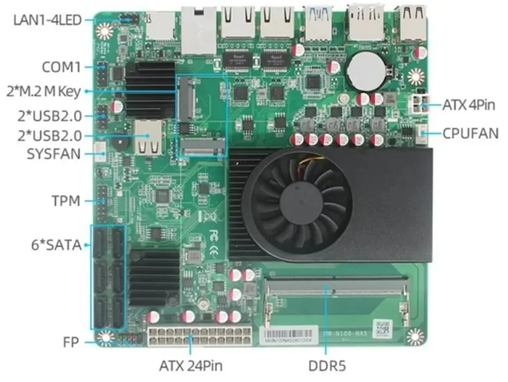 MW-100-NAS, uma placa mini ITX com Alder Lake-N e muito mais