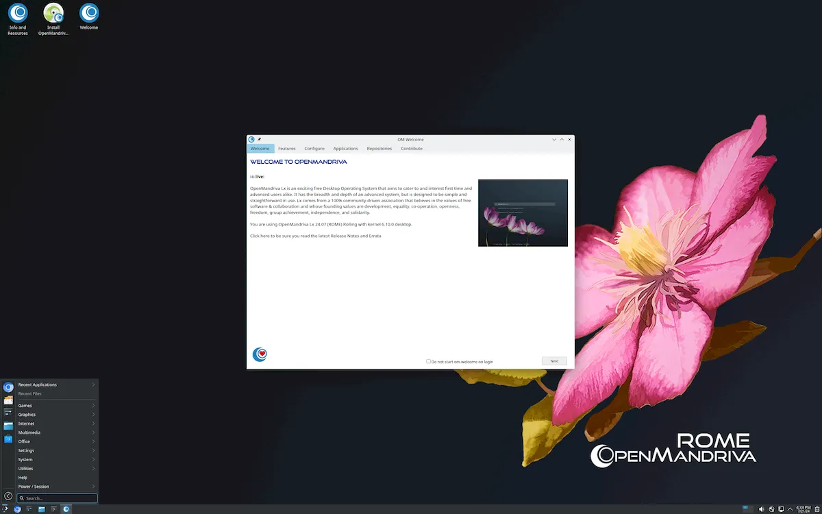 OpenMandriva Lx 24.07 lançado com kernel 6.10 e KDE Plasma 6.1