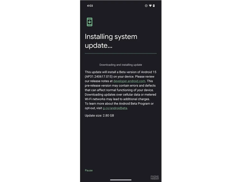 Android 15 Beta já está disponível para a série Google Pixel 9