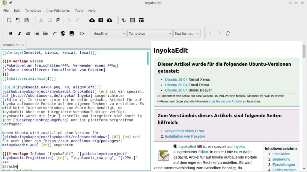 Como instalar o editor InyokaEdit no Linux via AppImage