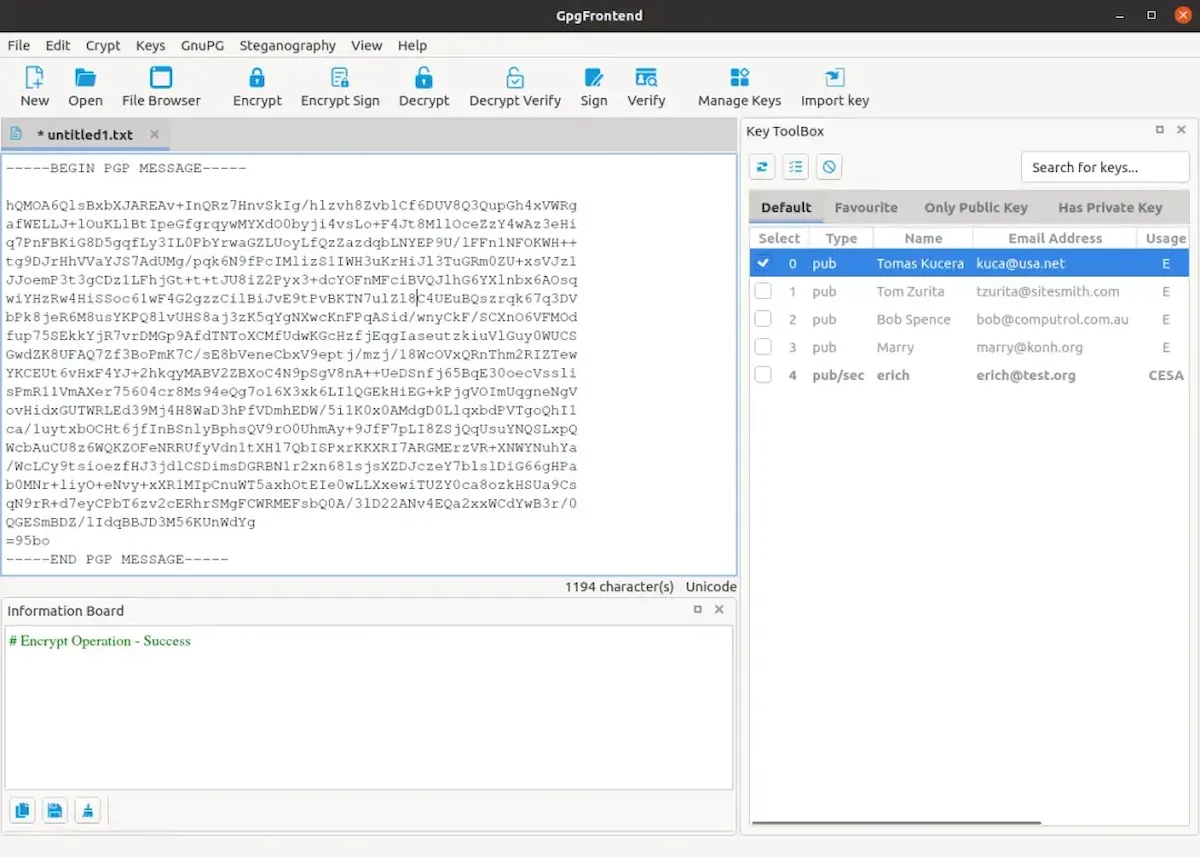 Como instalar o Gpg Frontend no Linux via Flatpak