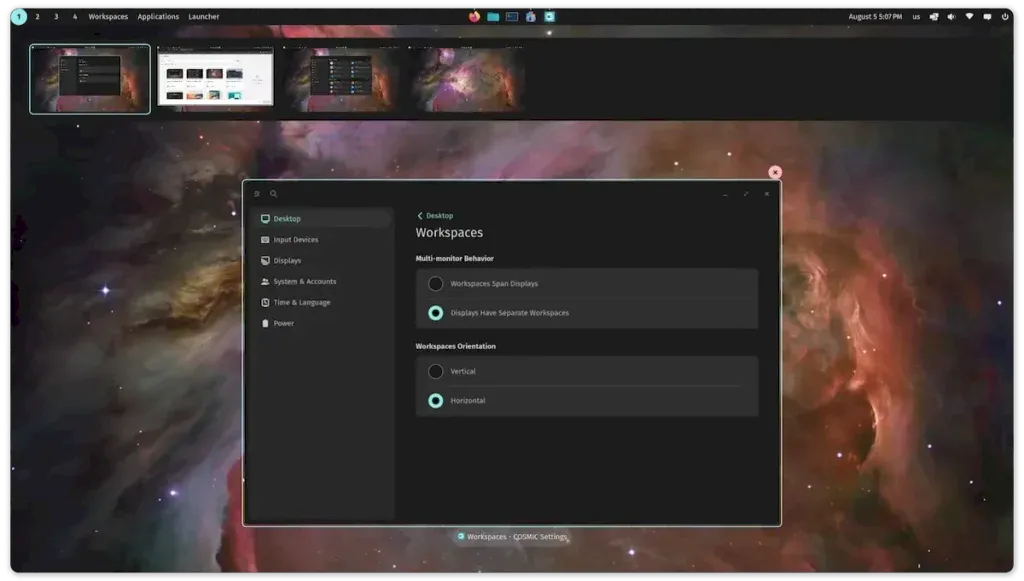 Manjaro Linux já recebeu o COSMIC Desktop