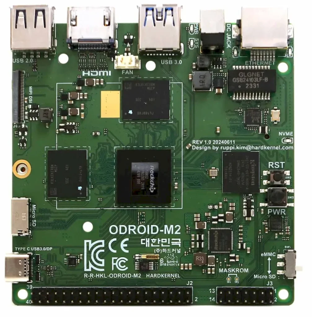 ODROID-M2, um PC de placa única com RK3588S2 e slot M.2 PCIe