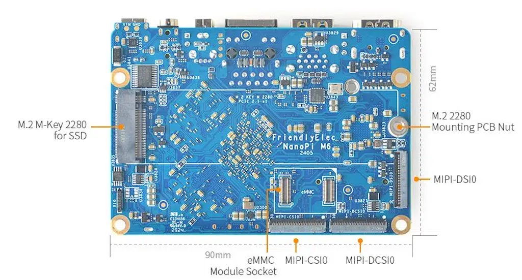 PC NanoPi M6 single-board RK3588S já está disponível