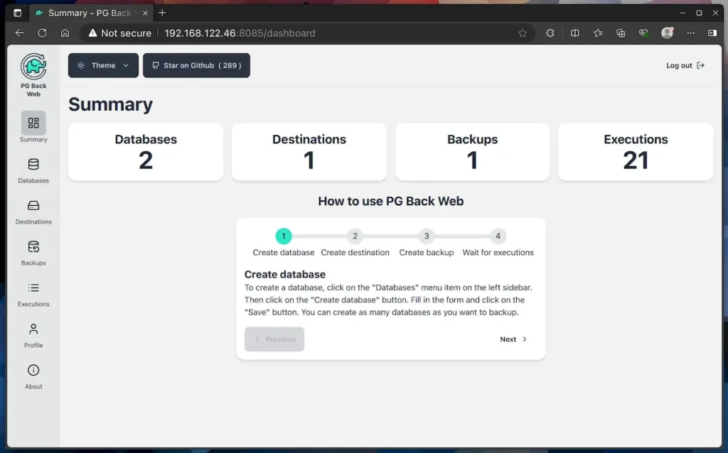 PG Back Web, uma solução de backups para o PostgreSQL