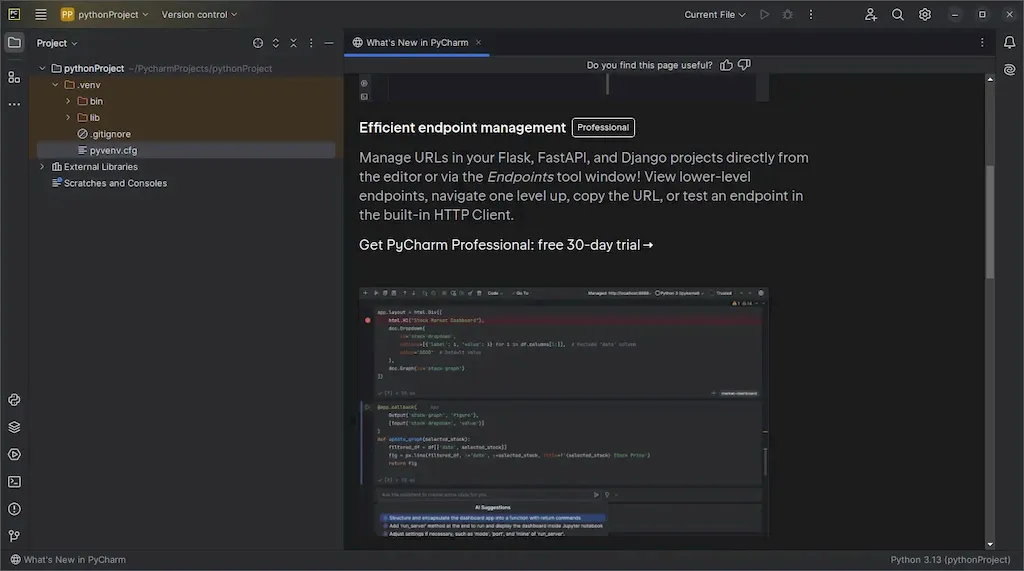 PyCharm 2024.2 lançado com novos recursos de IA, e mais