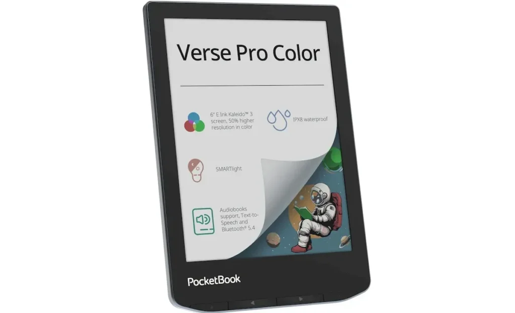 Verse Pro Color, um eReader com tela colorida E Ink Kaleido 3 de 6 polegadas