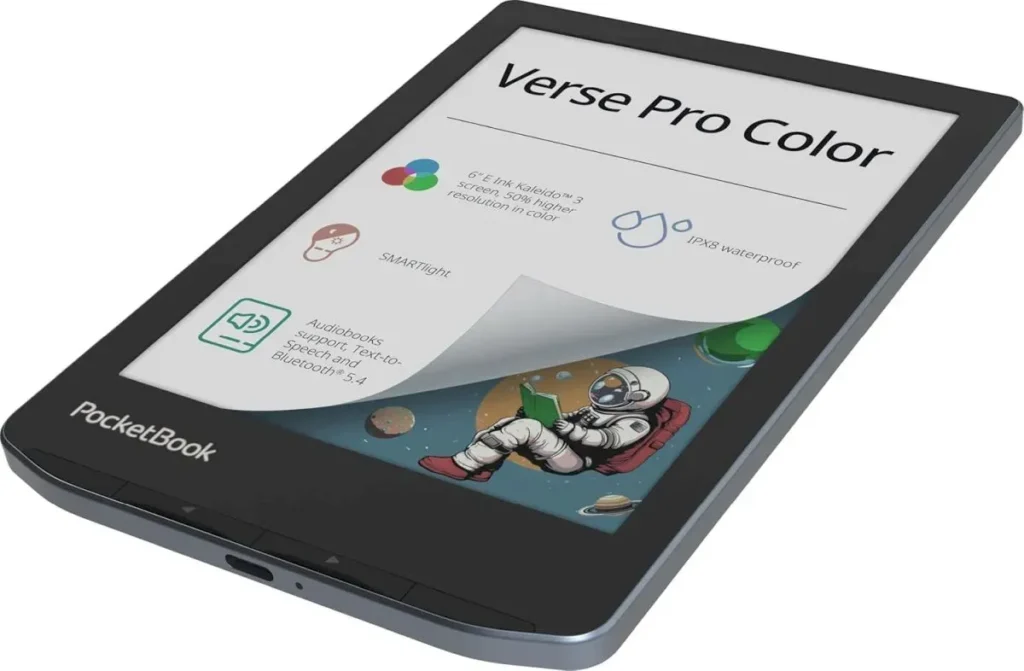 Verse Pro Color, um eReader com tela colorida E Ink Kaleido 3 de 6 polegadas