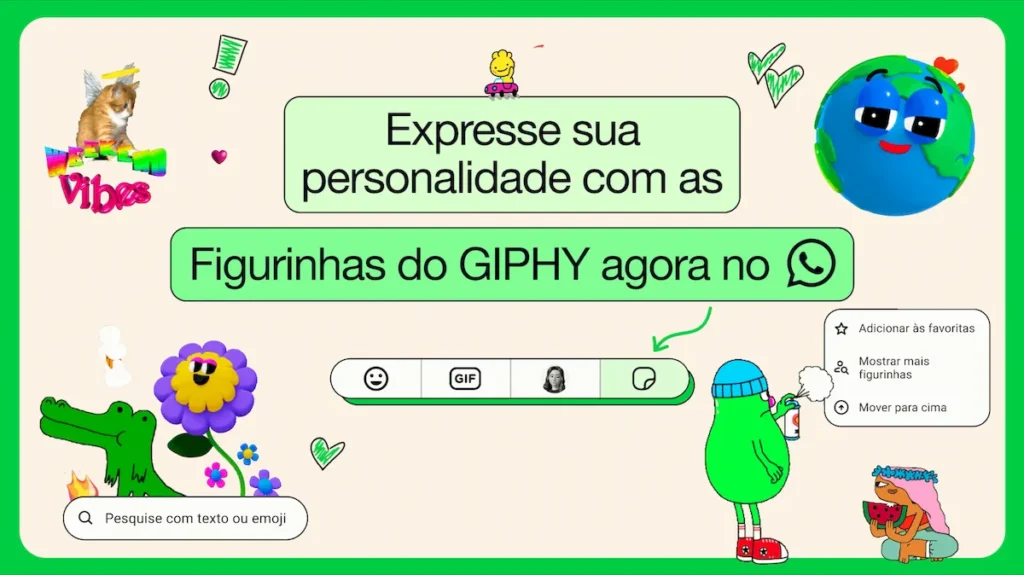 WhatsApp ganhou integração com os adesivos Giphy