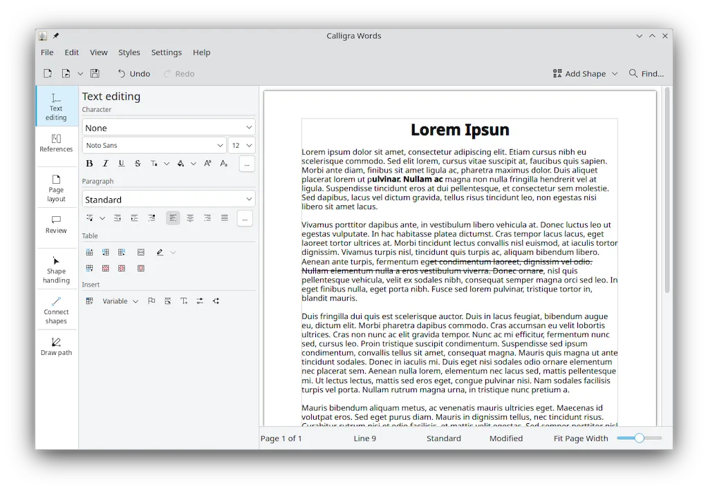 Como instalar a suite office Calligra no Linux via Flatpak