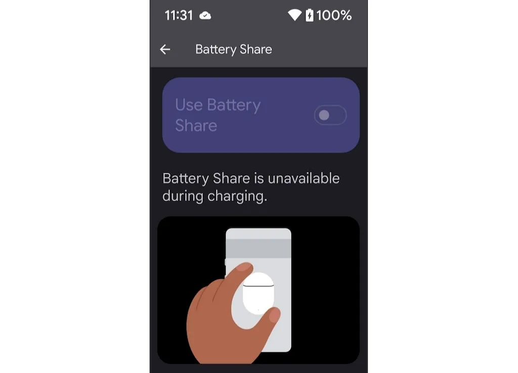 Google enfraqueceu o recurso Battery Share na série Pixel 9