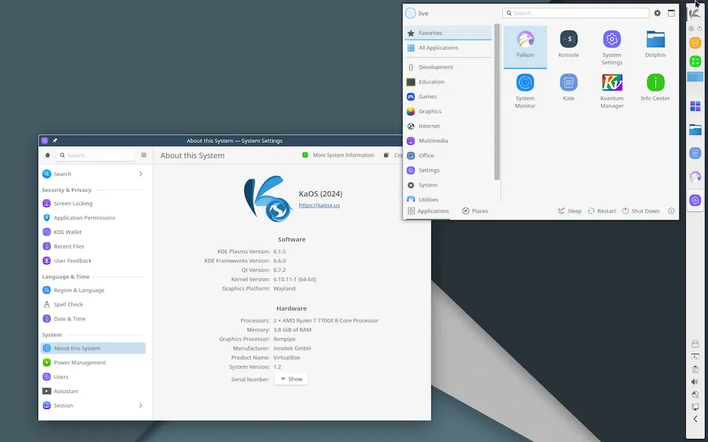 KaOS 2024.09 lançado com o KDE Plasma 6.1.5, e mais