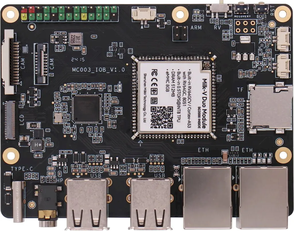 Milk-V DuoModule 01, um SBC com núcleos de CPU RISC-V e ARM