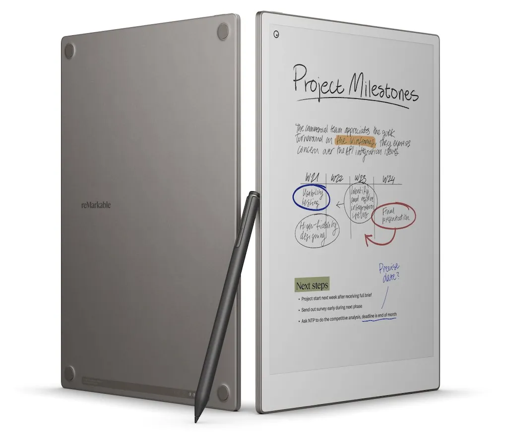 Paper Pro, o primeiro tablet reMarkable com uma tela E Ink Color