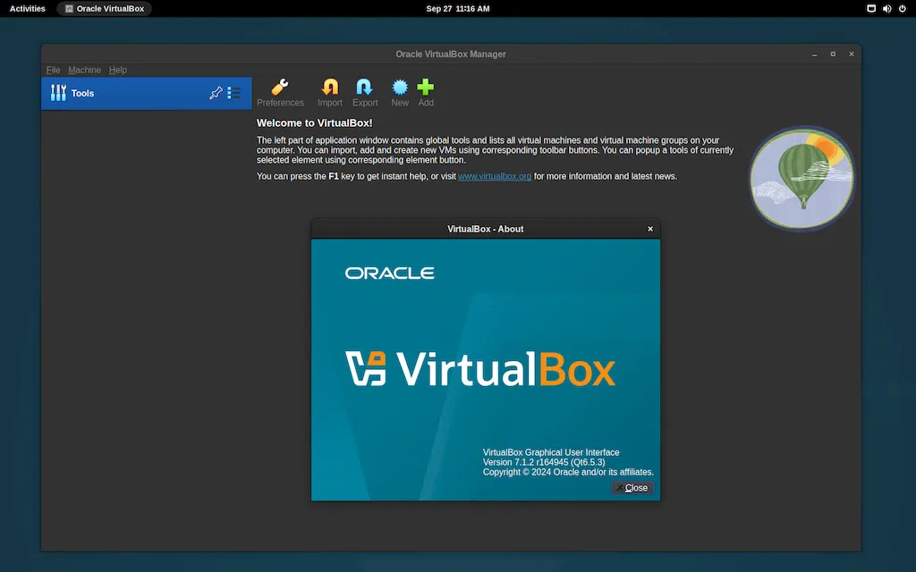 VirtualBox 7.1.2 lançado com correções e melhorias