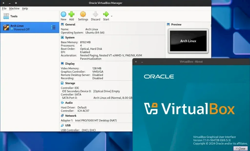 VirtualBox 7.1 lançado com uma interface baseada em Qt 6