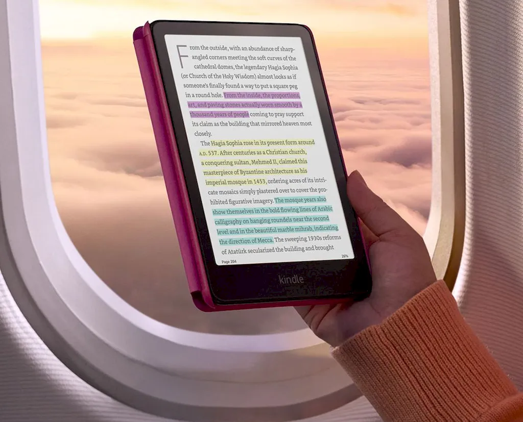 Amazon Kindle Colorsoft, um eReader com tela E Ink colorida