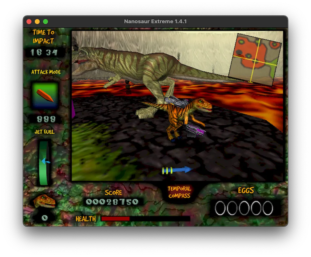 Como instalar o jogo Nanosaur no Linux via AppImage