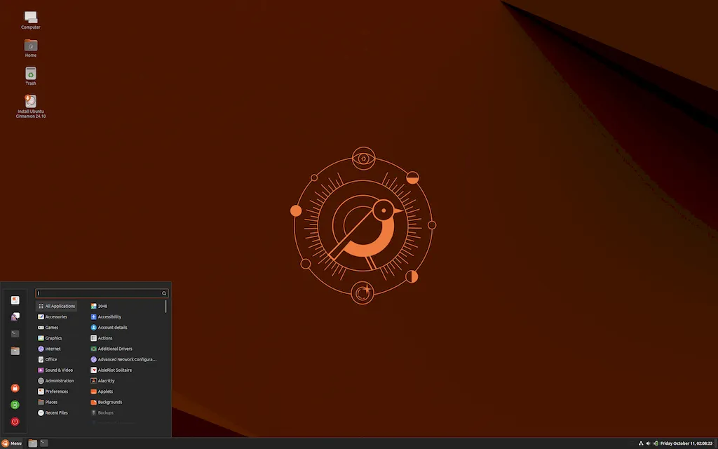 Confira as novidades do Ubuntu Cinnamon 24.10