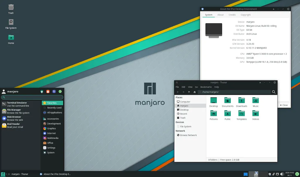 Manjaro 24.1 lançado com KDE Plasma 6.1.5, GNOME 46, e mais