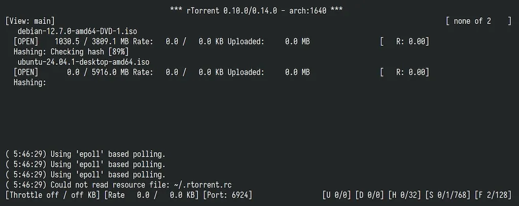 RTorrent 0.10 lançado com melhorias de desempenho e correções